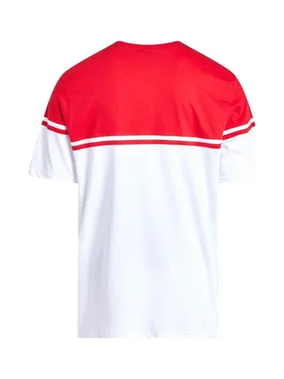 T-shirt Blanc/Rouge Homme Fila Print 2