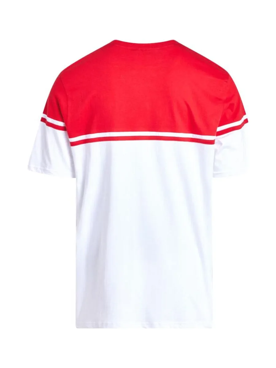 T-shirt Blanc/Rouge Homme Fila Print 3