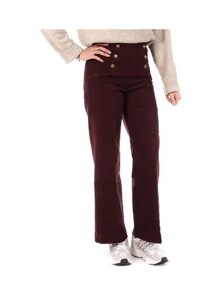 Jean Prune Femme Oraije Ankle Wide Victorine 1