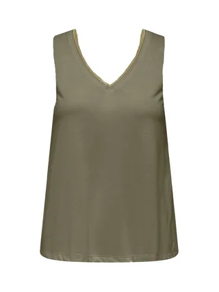 Débardeur Vert Femme JDY Lurex 1