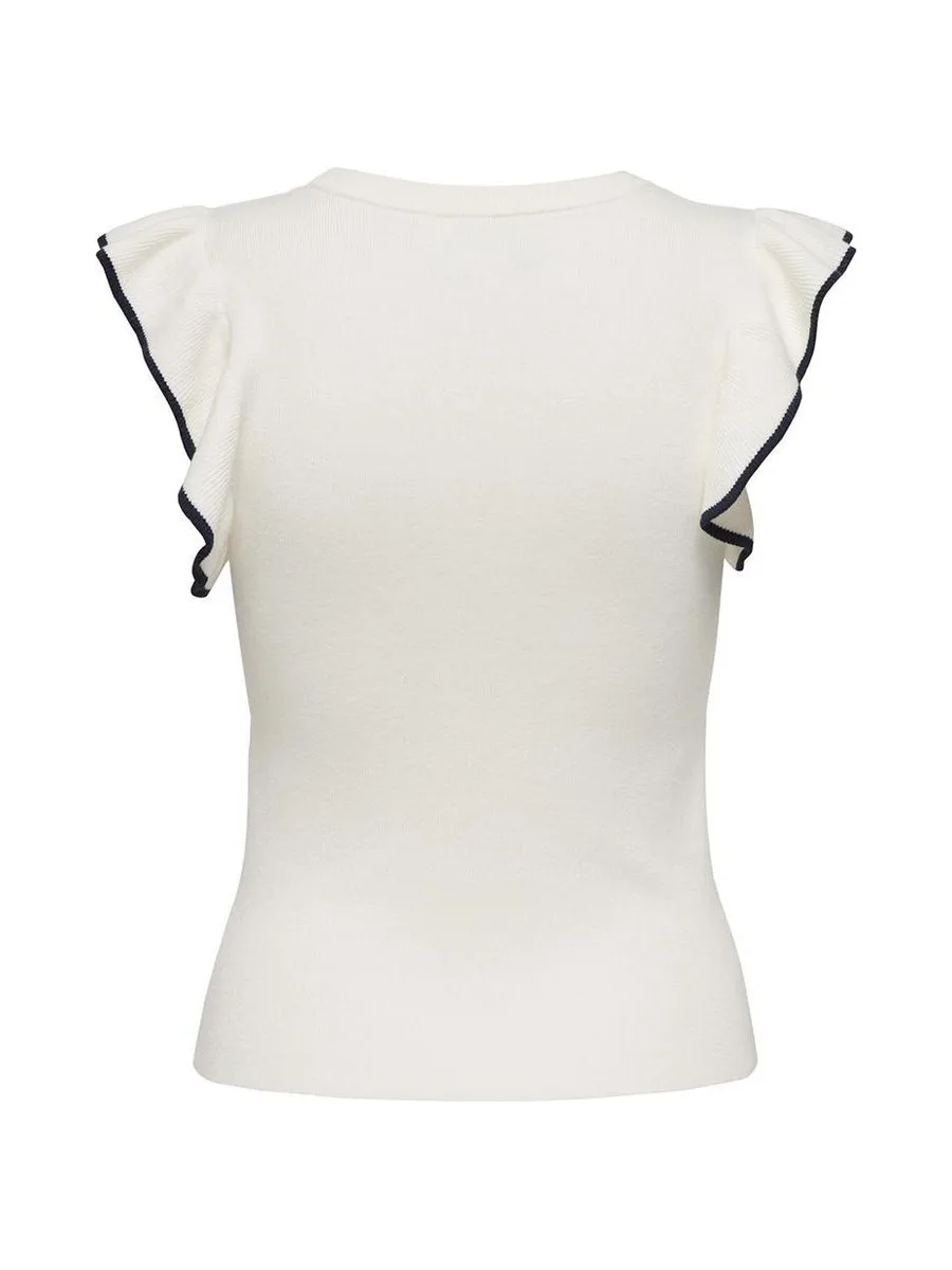 T-Shirt Blanc/Noir Femme JDY Adele 2