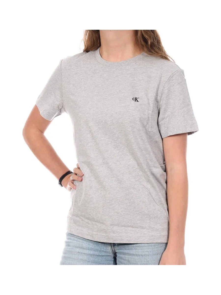 T-Shirt Gris Femme Calvin Klein Jeans Archive 2