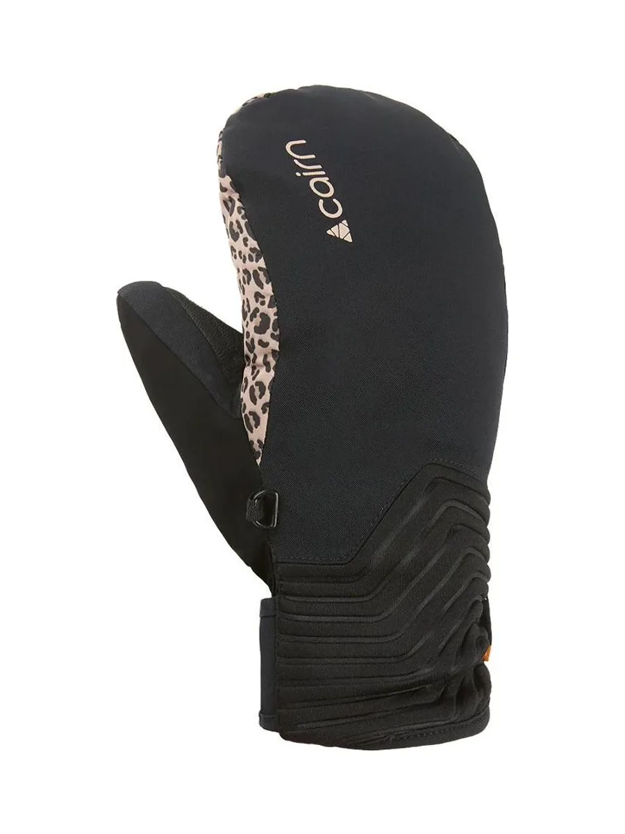 Moufles de ski Noire/Léopard Femme Cairn Elena 2