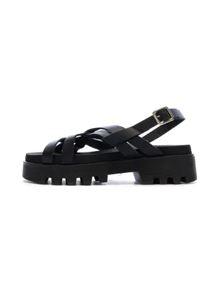 Sandales Noires Femme Pare Gabia Dafne 1