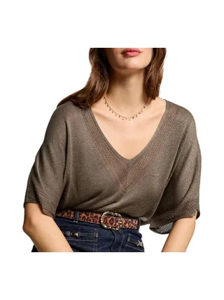 Pull Marron Clair Femme Morgan MCHRIS 1