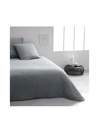 Couvre lit + 2 Taies d'oreiller Gris Today 260x240cm 1