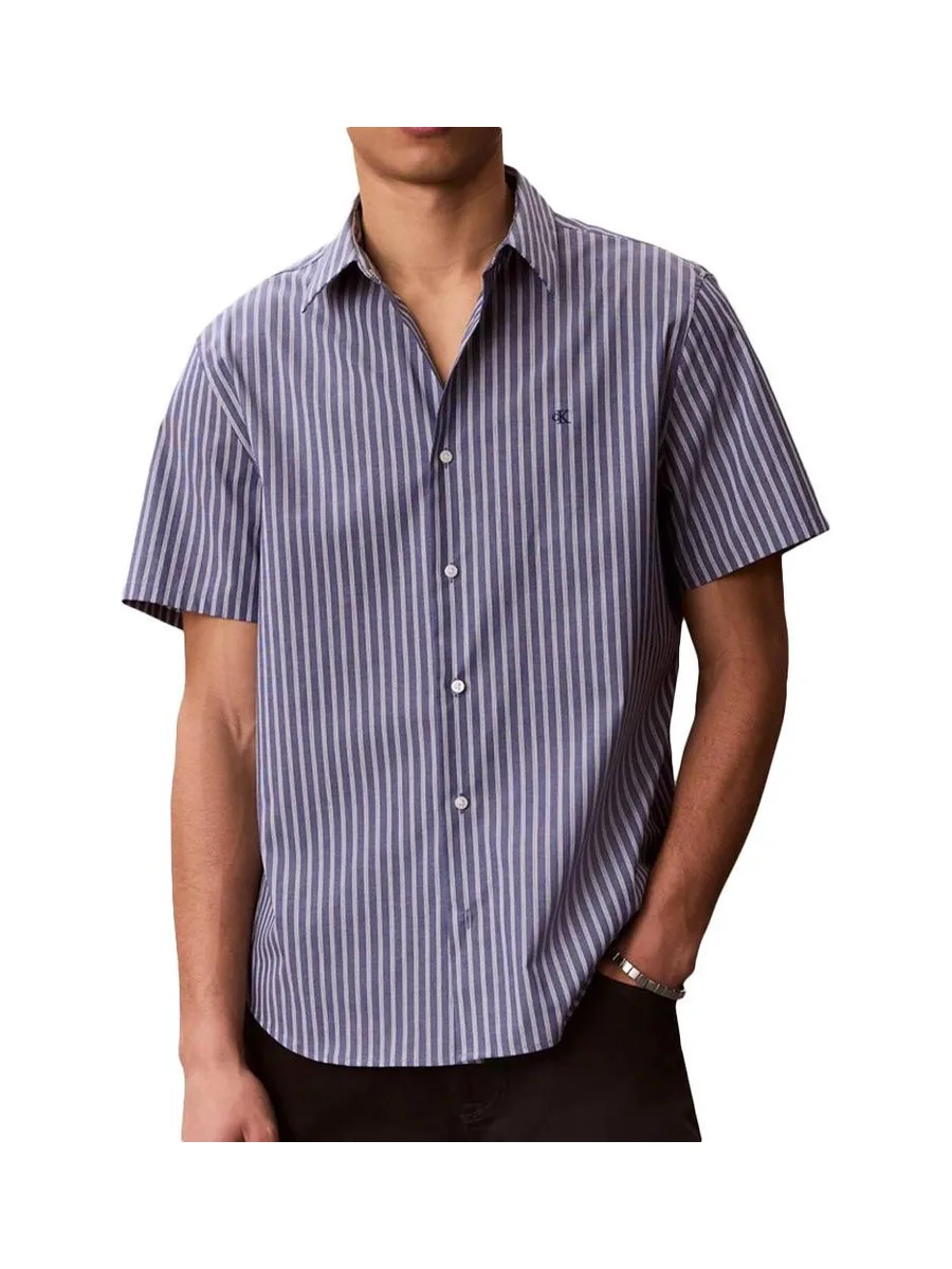 Chemise Bleu Homme Calvin Klein Jeans Yd Multi Pinstrip 2
