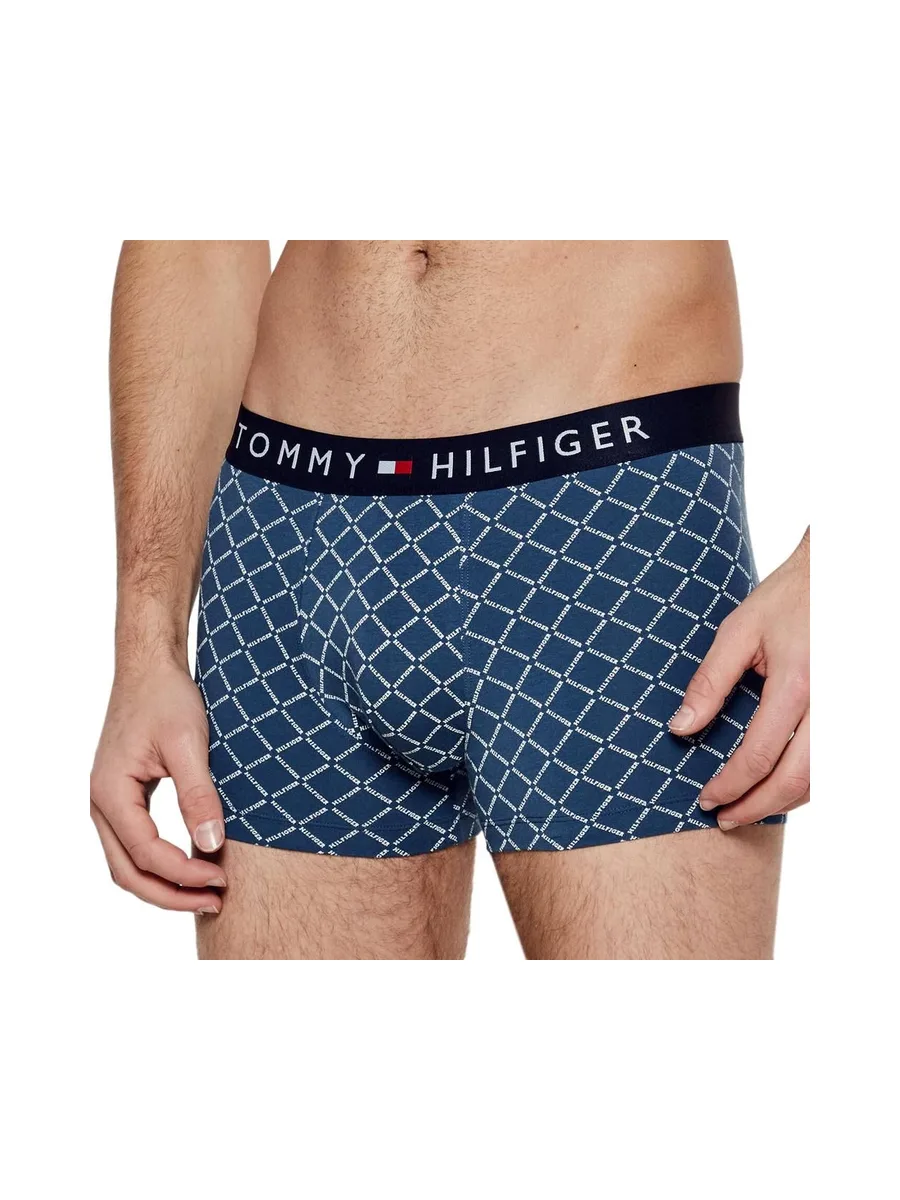 Coffret Boxer + Chaussettes Bleu Homme Tommy Hilfiger Trunk 3