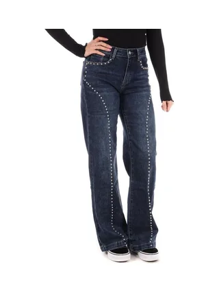 Jean Loose Bleu Femme Monday Premium 1807 XD 1