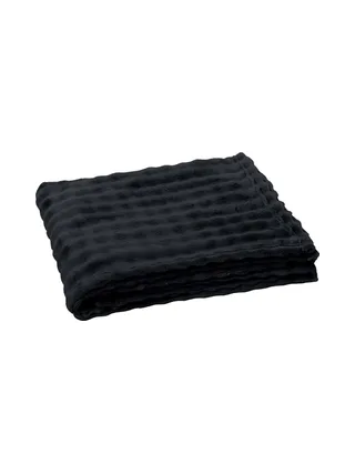 Plaid flanelle Noir Today Damier130x180 cm 1