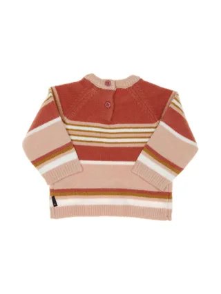 Pull Rose à rayures Fille EOM Koray 2