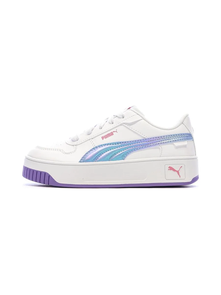 Baskets Blanc/Violet Fille Puma Carina Street Bouncy 2