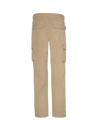 Pantalon Beige Homme Schott Pantalon Cargo 2