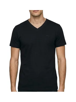 T-Shirt Noir Homme Lee Cooper GLC1986 1