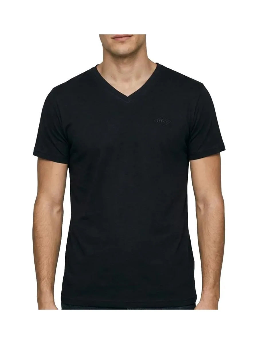 T-Shirt Noir Homme Lee Cooper GLC1986 2