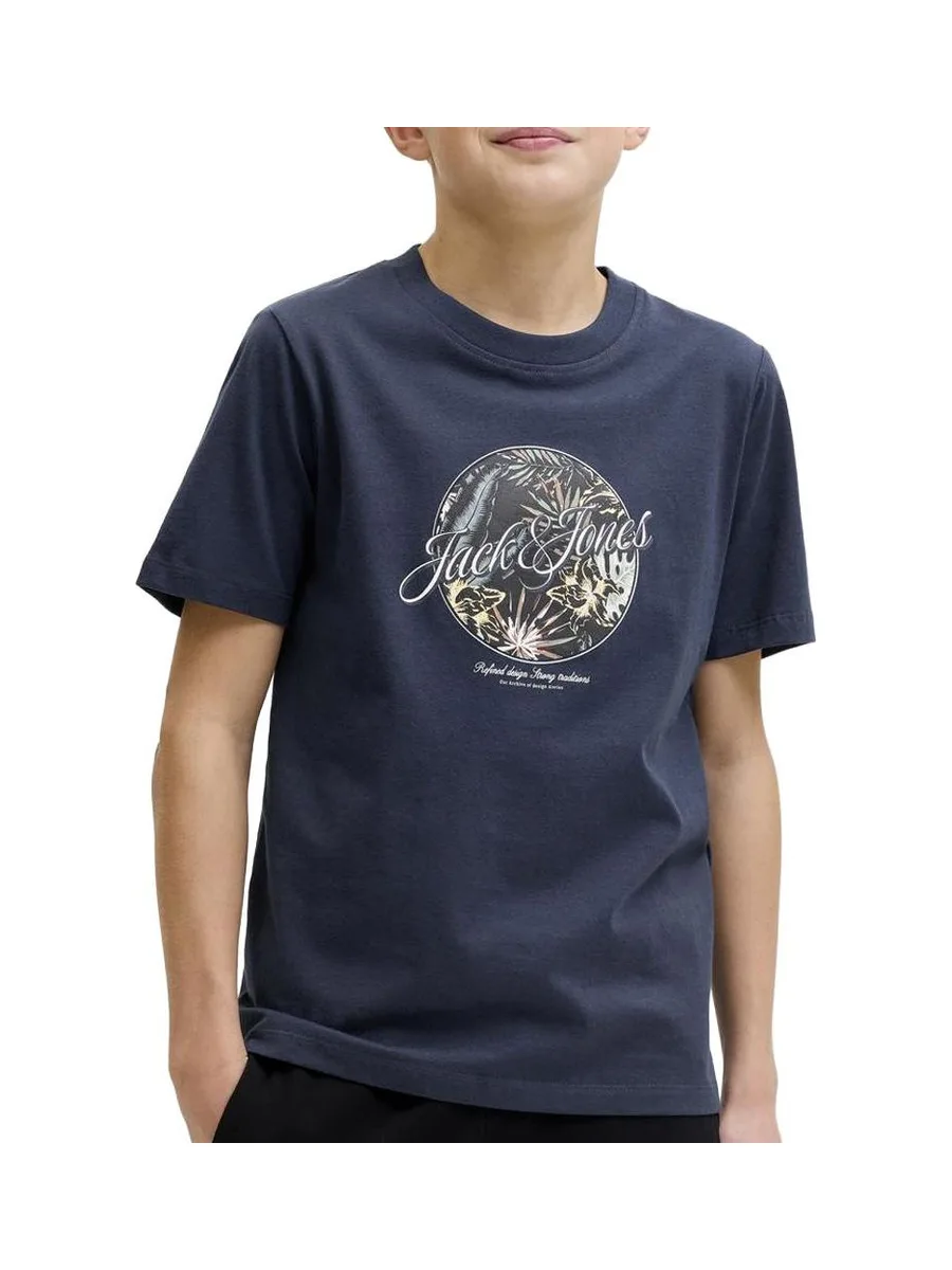 T-Shirt Marine Garçon Jack & Jones Nolulu 2