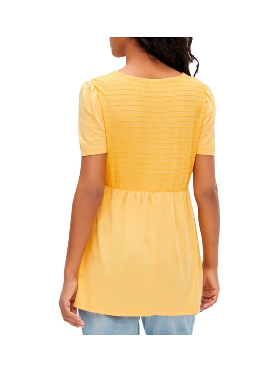 Blouse de Grossesse Jaune Femme Mamalicious Mlina 3