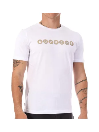 T-shirt Blanc/Argent Homme Supreme Grip Kean 1