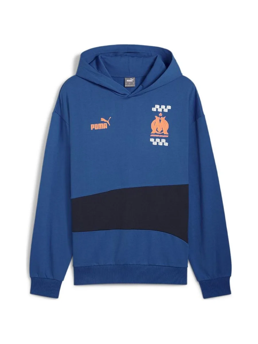 OM Sweat Bleu Foncé Homme Puma Om Culture+ 1