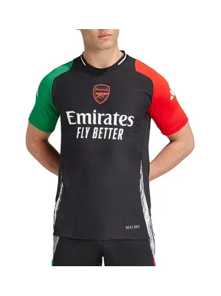 Arsenal Maillot de football Noir/Rouge/Vert Adidas 24 1