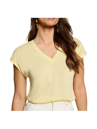 T-Shirt Jaune Femme Morgan Fantaisie 1