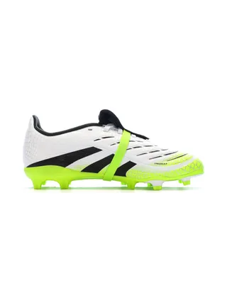 Chaussures de Football Blanc/Vert Homme Adidas Predator League Ft 2