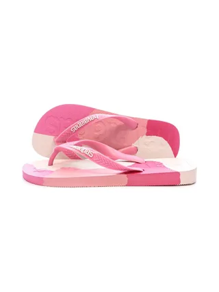 Tongs Rose/Fushia Femme Havaianas Logomania 1