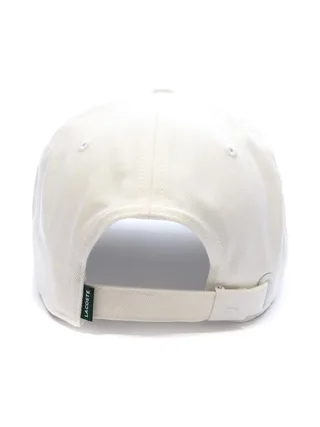 Casquette Blanche Mixte Lacoste Twill Big Croch 3