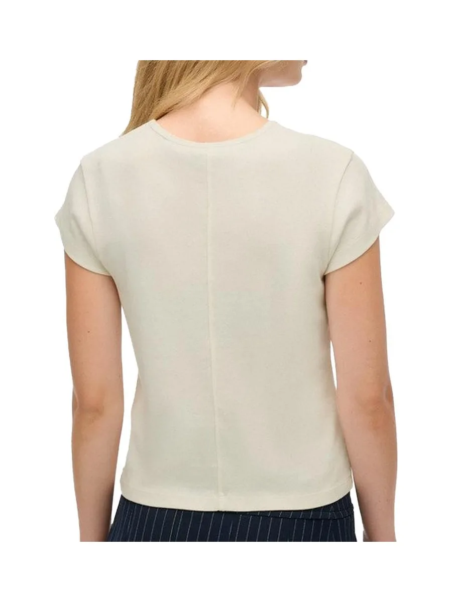 T-shirt Blanc Femme Superdry Athletic Essential 2