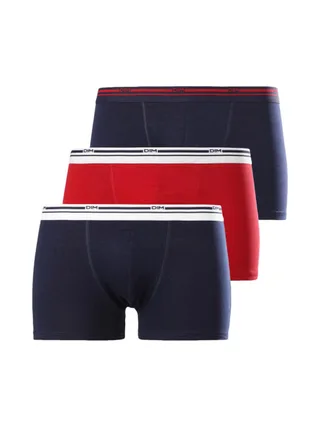 X3 Boxers Marine/Rouge Homme Dim Classic Colors 1