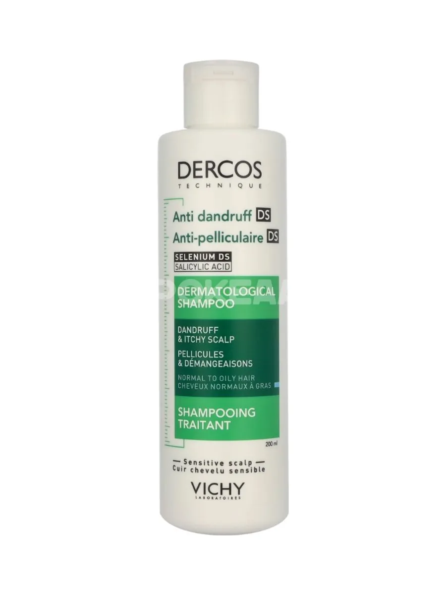 Vichy Dercos Anti-Dandruff Shampoo 200ml - Normal/Oily Hair 2