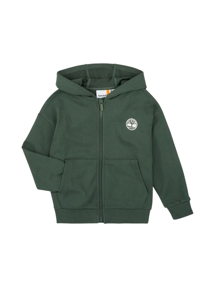 Sweat Zippé Vert Foncé Garçon Timberland T60451 2