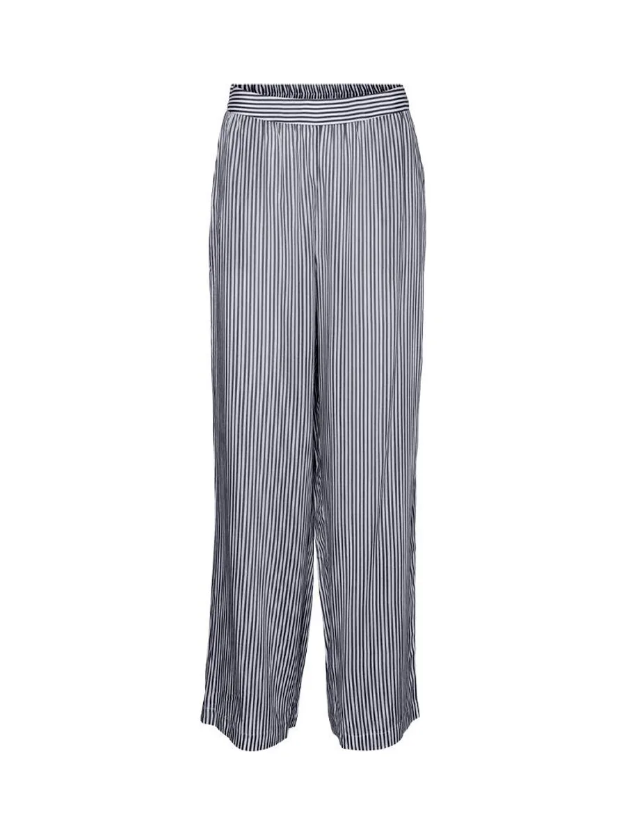 Pantalon à Rayures fluide Blanc Femme Vero Moda Bumpy 2