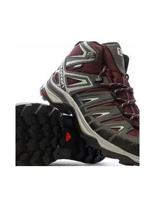 Chaussures de Randonnée Gris/Bordeaux Femme Salomon X Ultra Pi 7