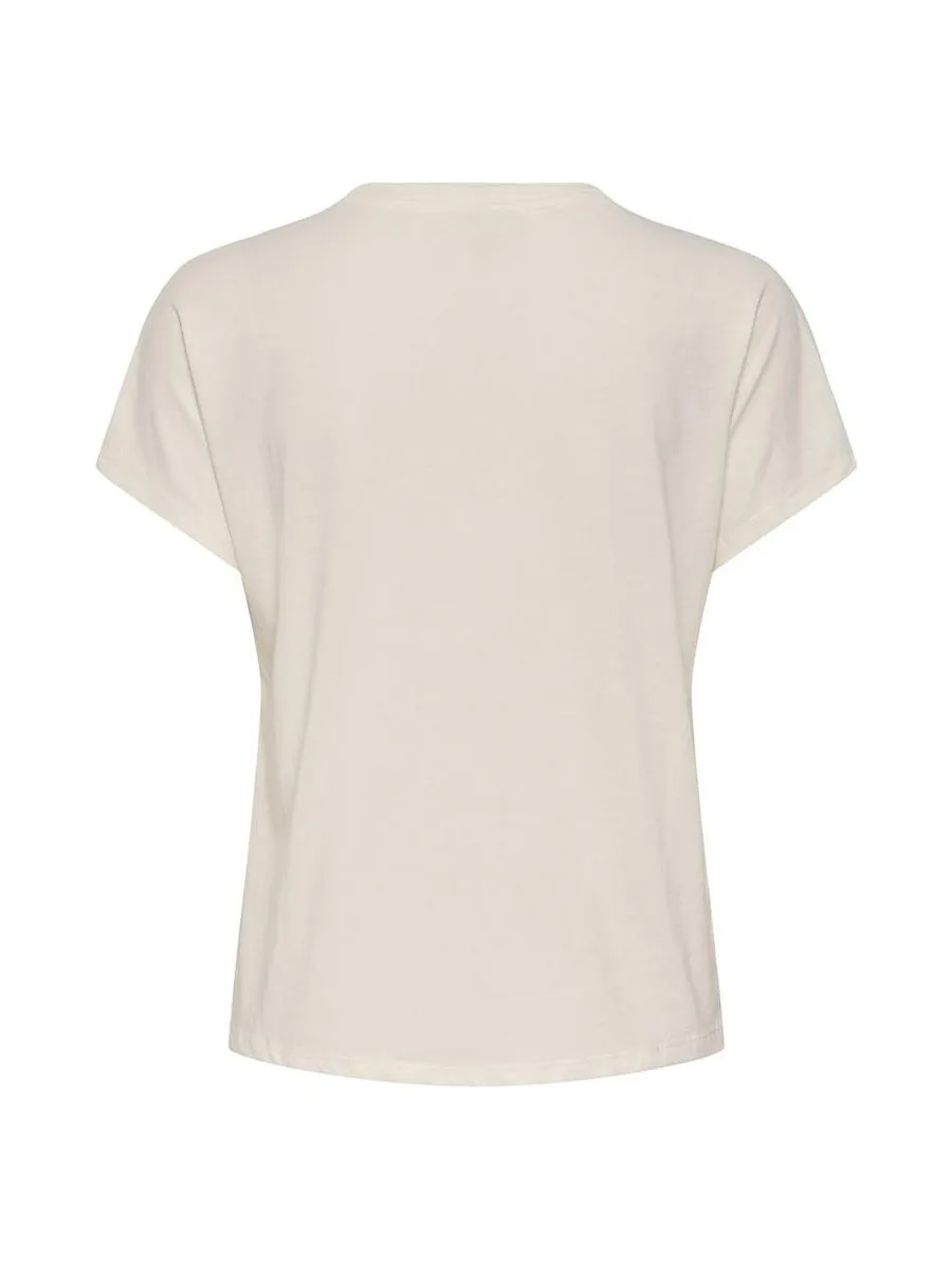 T-Shirt Beige Femme JDY Ilse Pocket 3