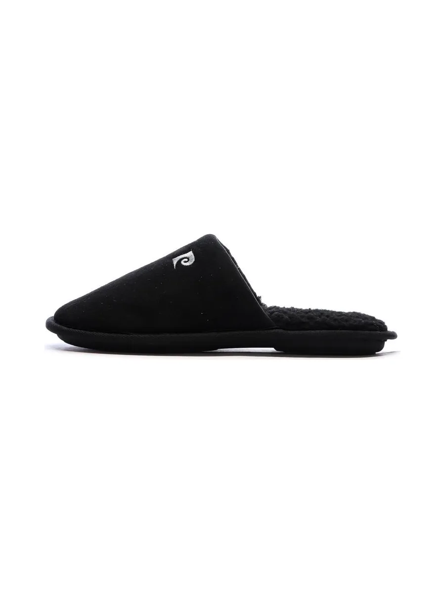 Chaussons Noir Homme Pierre Cardin Bouclettes 2
