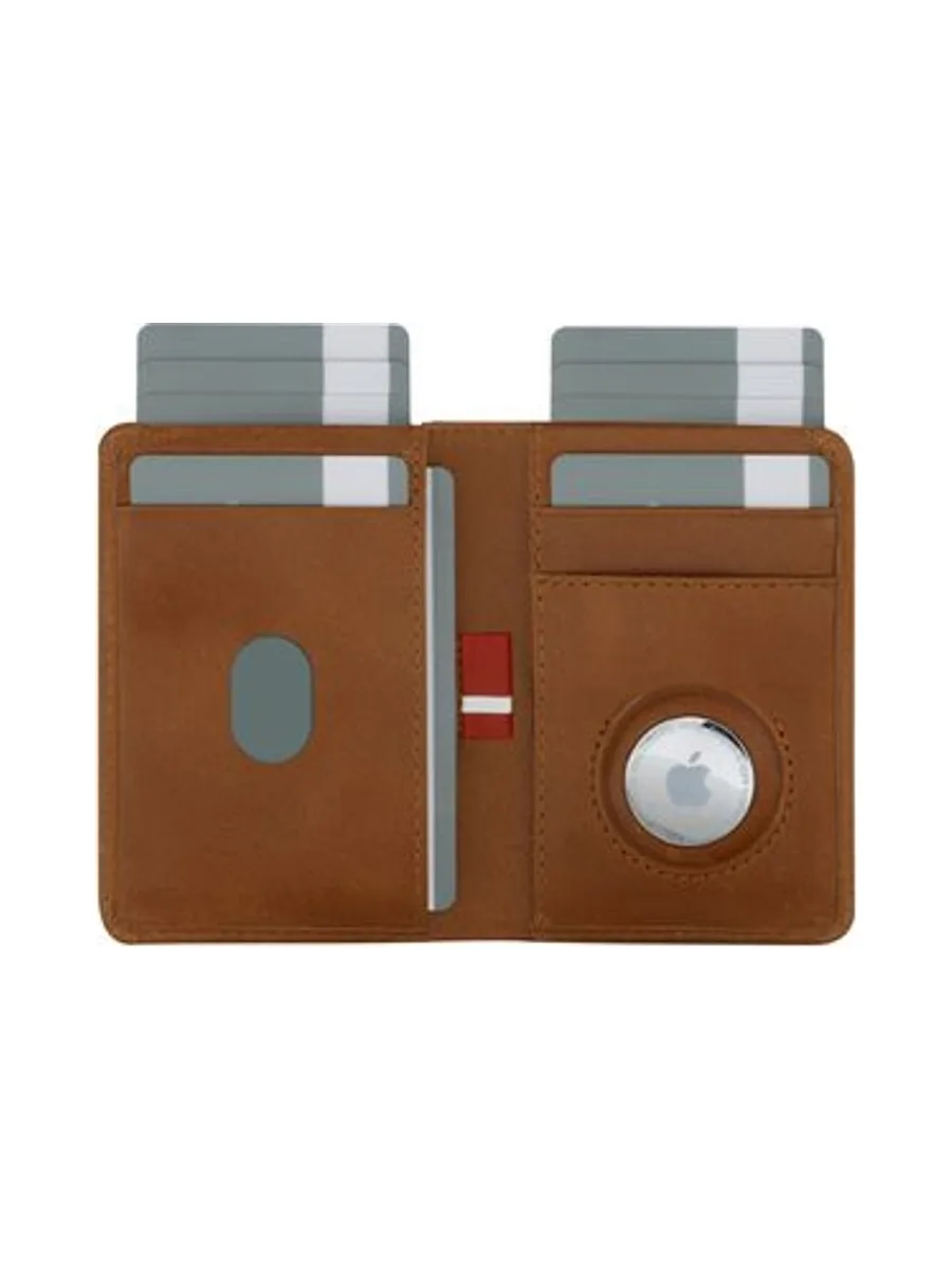 Billund Airtag Slim wallet Tan 2