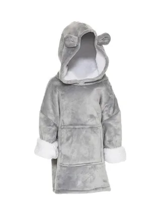 Sweat Plaid Gris Enfant Atmosphera Ours 3-10 Ans 2