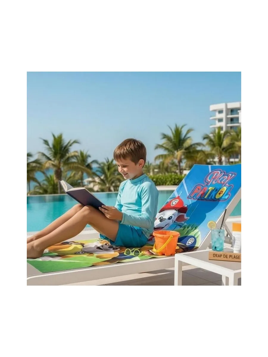 Serviette Vert/Bleu Fille Sport Zone Play Patrol 3