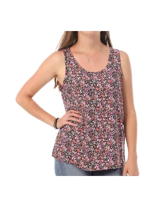 Débardeur Imprimé Rose/Noir Femme Vero Moda Easy 1