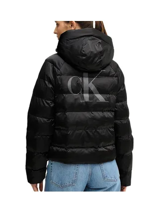 Doudoune Noire Femme Calvin Klein Jeans Satin 2