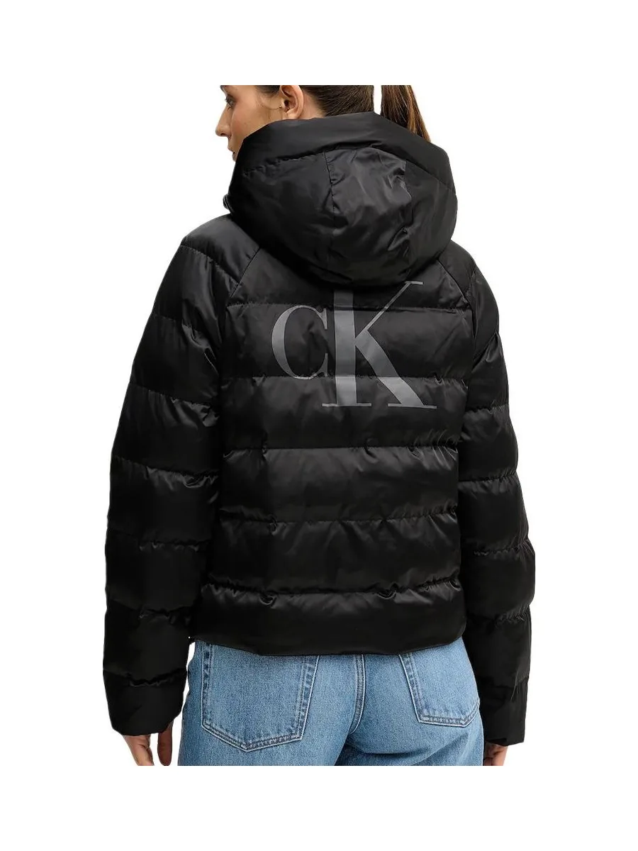 Doudoune Noire Femme Calvin Klein Jeans Satin 3