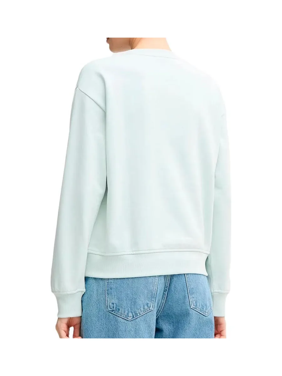 Sweat Bleu Femme Calvin Klein Jeans Archive Logo Fren 2