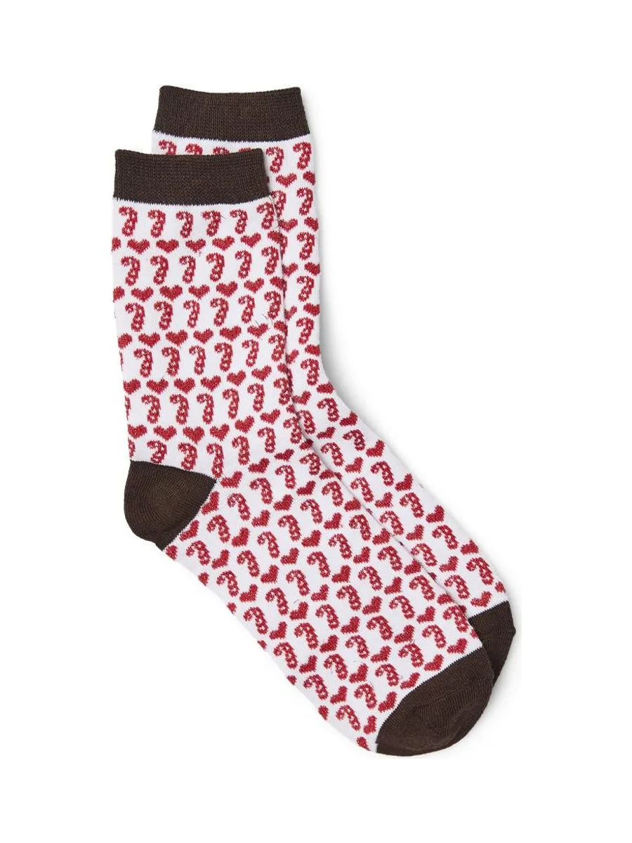 Chaussettes Rouges Femme Vero Moda Sucre d'orge 2