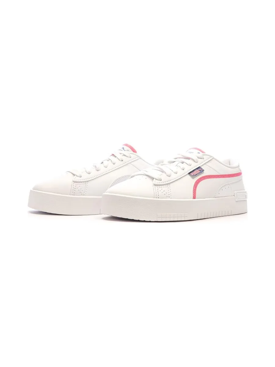 Baskets Blanches/Roses Fille Puma Jada 6