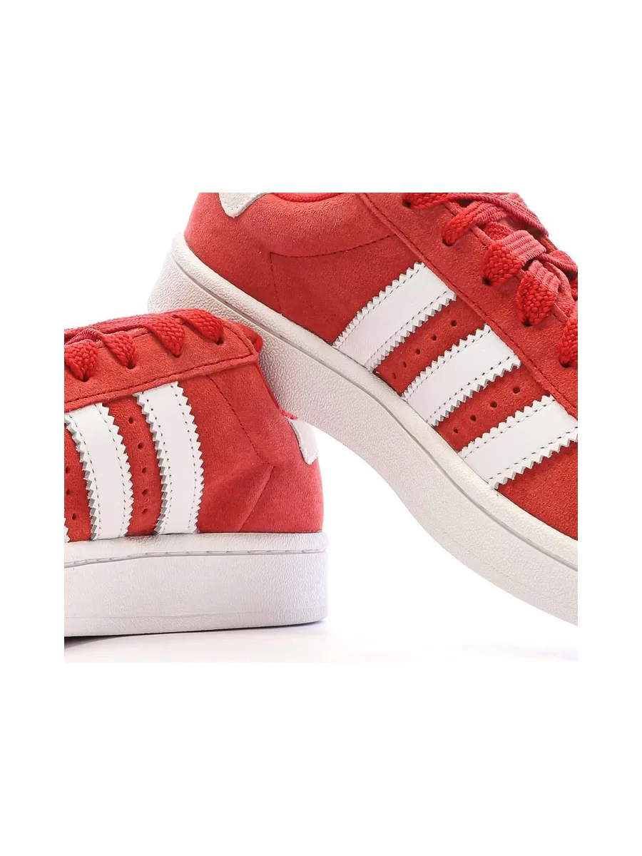 Baskets Rouges Femme Adidas Campus 8