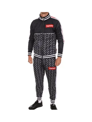 Survêtement Noir/Rouge Brillant Homme Supreme Grip Sanchez 1