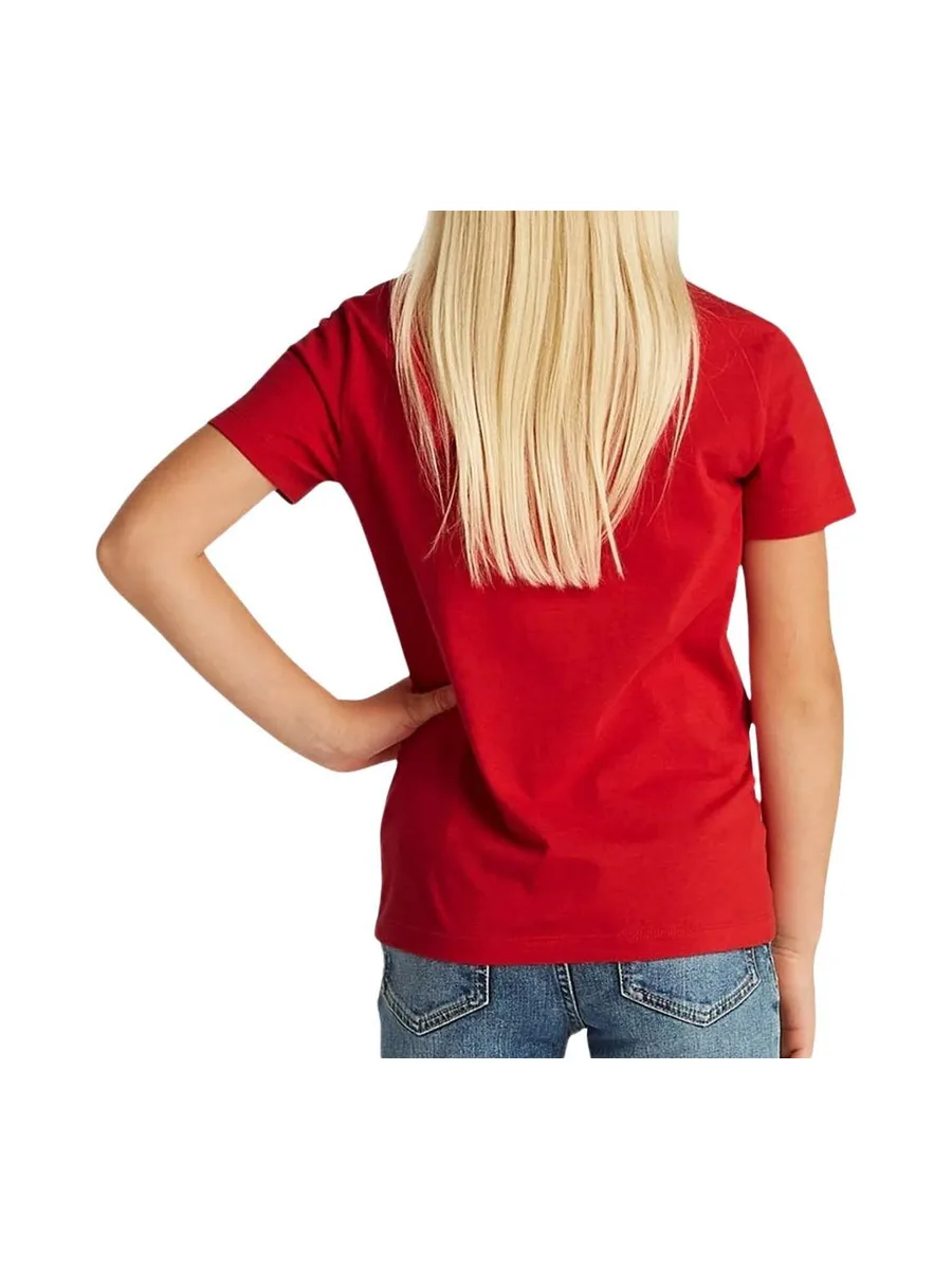 T-Shirt Rouge Fille Tommy Hilfiger Script 3