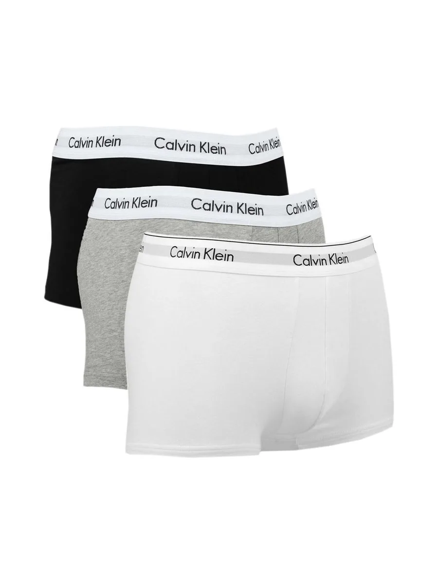 x3 Boxers Noir/Gris/Blanc Homme Calvin Klein Rise 1