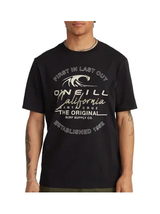 T-Shirt Noir Homme O'Neill Cali Wave 1